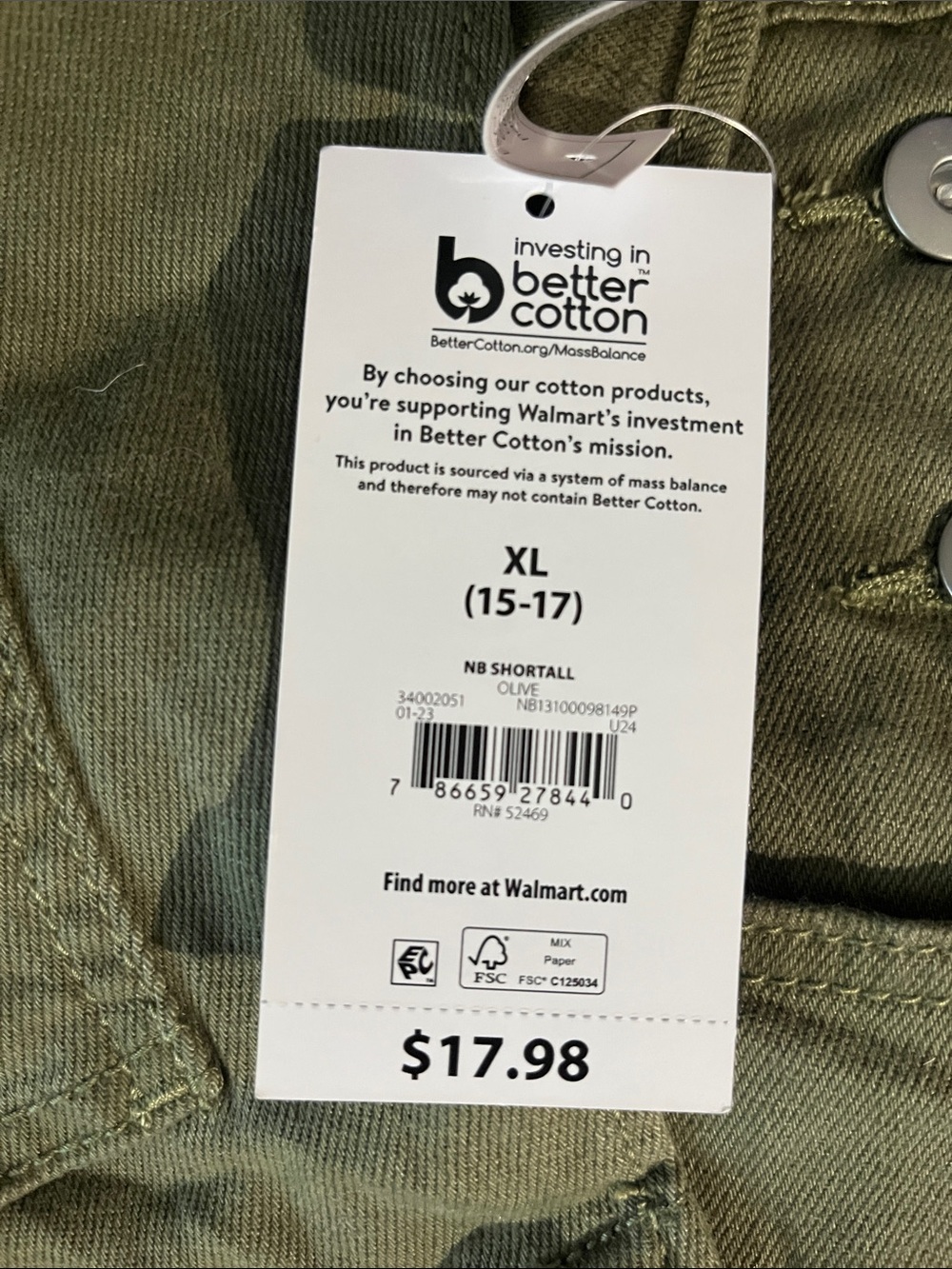 No Boundaries Olive Green Short Overalls - Picture 14 of 14